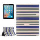For iPad Pro 9.7" Color Matching Dark Blue Leather Case with Card Slots, Holder & Wallet