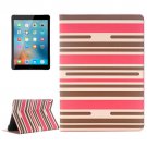 For iPad Pro 9.7" Color Matching Magenta Leather Case with Card Slots, Holder & Wallet