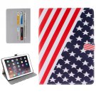 For iPad Pro 9.7" US Flag Pattern Flip Leather Case with Holder, Card Slots & Wallet
