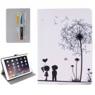 For iPad Pro 9.7" Couple Pattern Flip Leather Case with Holder, Card Slots & Wallet