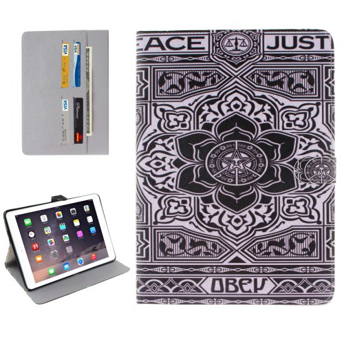 For iPad Pro 9.7" Flower Pattern Flip Leather Case with Holder, Card Slots & Wallet