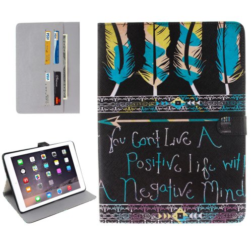 For iPad Pro 9.7" Tribal Pattern Flip Leather Case with Holder, Card Slots & Wallet