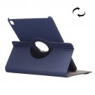 For iPad Pro 9.7" Dark Blue Cloth Smart Cover Leather Case with Rotating Holder, Card Slots