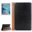 For iPad Pro 9.7" Black Polished Book Leather Case with Holder, Card Slots & Wallet