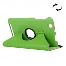 For Acer Iconia One 7 Green Litchi Rotating Leather Case with 2 Gears Holder