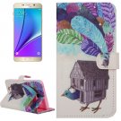 For Galaxy Note 5 Poult House Diamond Leather Case with Holder, Wallet & Card Slots