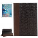 For iPad Pro 9.7" Brown Crocodile Binding Leather Case with Holder, Card Slots & Wallet