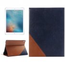 For iPad Pro 9.7" Dark Blue Book Style Leather Case with Holder & Card Slots & Wallet