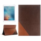For iPad Pro 9.7" Brown Book Style Leather Case with Holder & Card Slots & Wallet