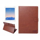 For iPad Pro 9.7" Brown Crazy Horse Leather Smart Case with Holder, Card Slots & Wallet