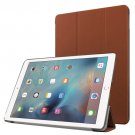 For iPad Pro 9.7" Brown Custer Flip Leather Smart Case with 3 Folding Holder