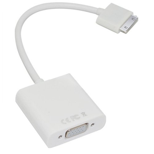 For iPad Dock Connector to VGA Cable Adapter
