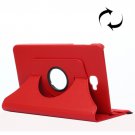 For Tab A 10.1/T580 Red Litchi Texture Flip Leather Case with Rotating Holder