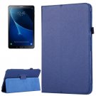 For Tab A 10.1/T580 Dark Blue Litchi Smart Cover Magnetic Leather Case with Holder