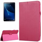 For Tab A 10.1/T580 Magenta Litchi Smart Cover Magnetic Leather Case with Holder