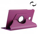 For Tab A 10.1/T580 Purple Litchi Flip Leather Case with 360° Rotation Holder