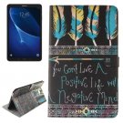 For Tab A 10.1/T580 Tribal Pattern Leather Case with Holder, Card Slots & Wallet