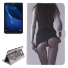For Tab A 10.1/T580 Double side Sexy Leather Case with Holder, Card Slots & Wallet