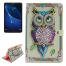 For Tab A 10.1/T580 Double side Owl Leather Case with Holder, Card Slots & Wallet