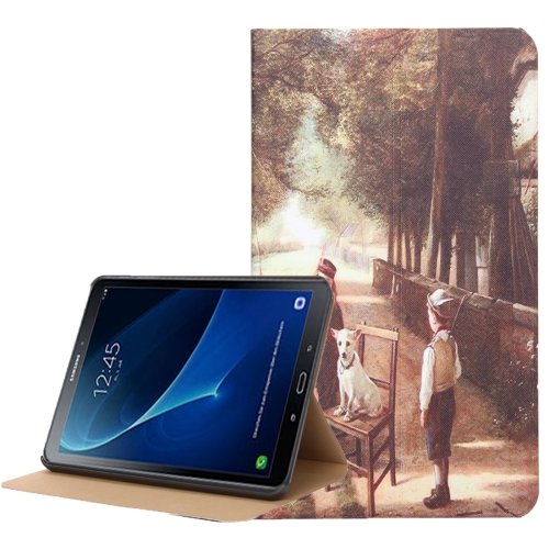 For Tab A 10.1 (2016) Harmonious Pattern Flip Leather Case with Holder