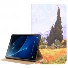 For Tab A 10.1 (2016) Cypress Pattern Flip Leather Case with Holder