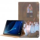 For Tab A 10.1 (2016) Church Pattern Flip Leather Case with Holder