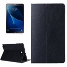 For Tab A 10.1 (2016) Black Cowhide Leather Case with Holder, Card Slots & Wallet
