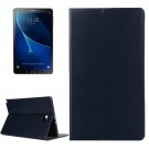 For Tab A 10.1 (2016) Dark Blue Cowhide Leather Case with Holder, Card Slots & Wallet