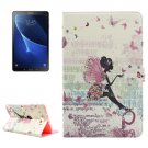 For Tab A 10.1/T580 Fairy Pattern Diamond Leather Case with Holder