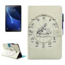 For Tab A 10.1/T580 Zodiac Smart Cover Leather Case with Holder, Card Slots & Wallet