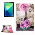 For Tab A 10.1/P580 Rose Tower Leather Case with Holder, Card Slots & Wallet