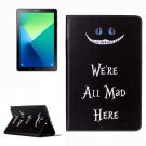 For Tab A 10.1/P580 All Mad Here Leather Case with Holder, Card Slots & Wallet