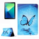 For Tab A 10.1/P580 Butterfly Pattern Leather Case with Holder, Card Slots & Wallet