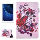 For Tab A 10.1/T580 Butterfly Owl Flip Leather Case with Holder & Card/Pen Slots