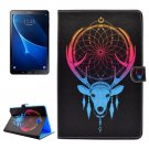 For Tab A 10.1/T580/85 Antlers Pattern Flip Leather Case with Holder, Card Slots & Wallet