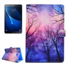 For Tab A 10.1/T580/85 Star Sky Pattern Flip Leather Case with Holder, Card Slots & Wallet