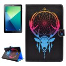 For Tab A 10.1/P580 Antlers Pattern Flip Leather Case with Holder, Card Slots & Wallet