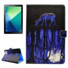 For Tab A 10.1/P580 Reflection Pattern Flip Leather Case with Holder, Card Slots & Wallet
