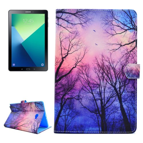 For Tab A 10.1/P580 Sky Tree Pattern Flip Leather Case with Holder, Card Slots & Wallet