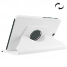 For S2 9.7/T815 White Litchi Solid Color Leather Case with 360° Rotating Holder