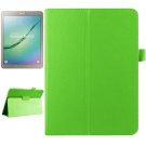 For Tab S2 9.7/T815 Green Smart Cover Litchi Leather Case with 2-folding Holder