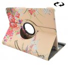 For Tab S2 9.7/T815 Peony Pattern Leather Case with 360° Rotating Holder