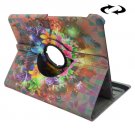 For Tab S2 9.7/T815 Blooming Pattern Leather Case with 360° Rotating Holder