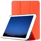 For Tab S2 9.7/T815 Orange Custer Texture Leather Case with 3-Folding Holder