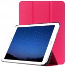 For Tab S2 9.7/T815 Magenta Custer Texture Leather Case with 3-Folding Holder