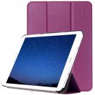 For Tab S2 9.7/T815 Purple Custer Texture Leather Case with 3-Folding Holder