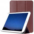 For Tab S2 9.7/T815 Brown Custer Texture Leather Case with 3-Folding Holder