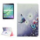For Tab S2 9.7/T815 Butterfly Diamond Flip Leather Case with Holder