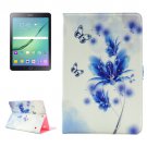 For Tab S2 9.7/T815 Flower Diamond Flip Leather Case with Holder