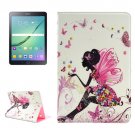 For Tab S2 9.7/T815 Fairy Diamond Flip Leather Case with Holder